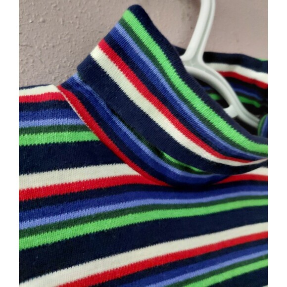 Rugged Bear Interlock Stripe Turtleneck Long Sleeve Kids Top Size 8 - Picture 2 of 8